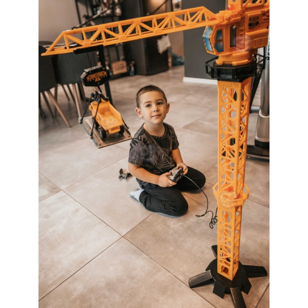 WOOPIE krano nuotoliniu būdu valdomas kranas 103 cm R/C ekskavatorius + 4 Akc. WOOPIE krano nuotoliniu būdu valdomas kranas 103 cm R/C ekskavatorius + 4 Akc.