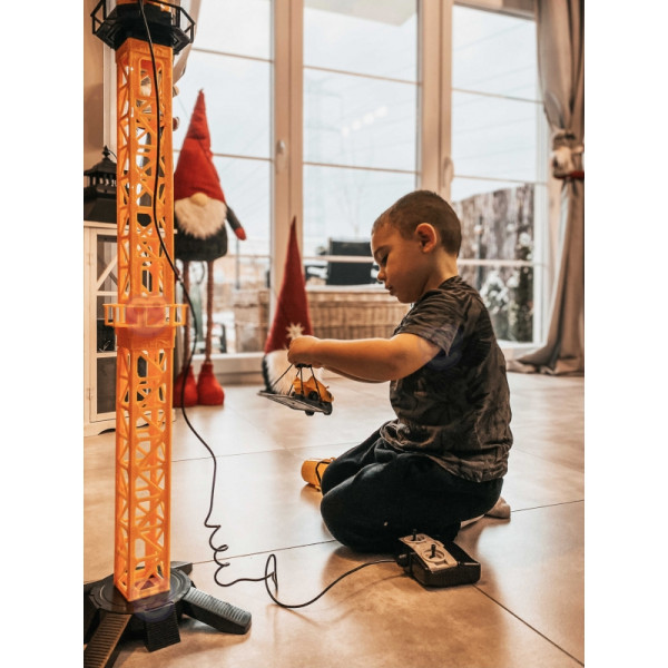 WOOPIE krano nuotoliniu būdu valdomas kranas 103 cm R/C ekskavatorius + 4 Akc. WOOPIE krano nuotoliniu būdu valdomas kranas 103 cm R/C ekskavatorius + 4 Akc.