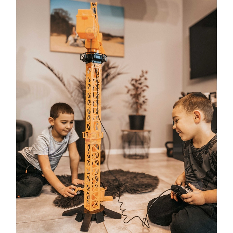 WOOPIE krano nuotoliniu būdu valdomas kranas 103 cm R/C ekskavatorius + 4 Akc.