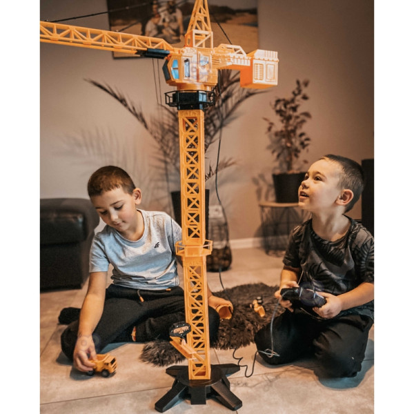 WOOPIE krano nuotoliniu būdu valdomas kranas 103 cm R/C ekskavatorius + 4 Akc. WOOPIE krano nuotoliniu būdu valdomas kranas 103 cm R/C ekskavatorius + 4 Akc.