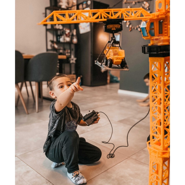 WOOPIE krano nuotoliniu būdu valdomas kranas 103 cm R/C ekskavatorius + 4 Akc. WOOPIE krano nuotoliniu būdu valdomas kranas 103 cm R/C ekskavatorius + 4 Akc.