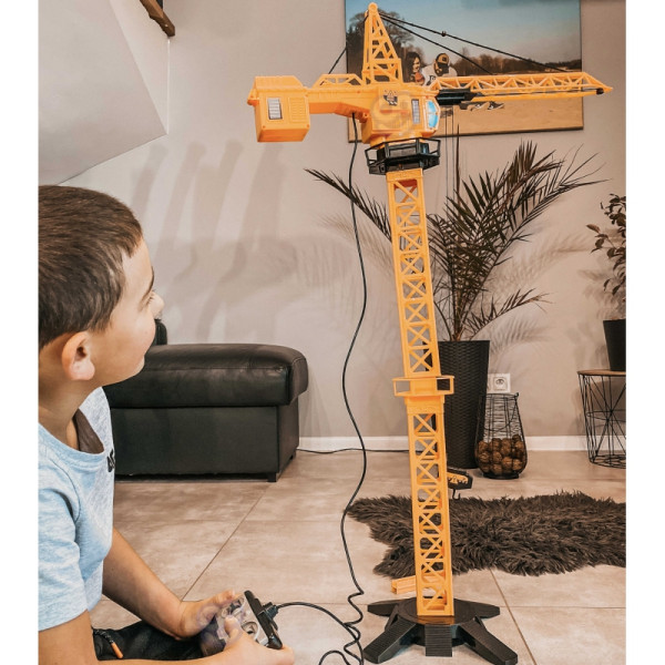 WOOPIE krano nuotoliniu būdu valdomas kranas 103 cm R/C ekskavatorius + 4 Akc. WOOPIE krano nuotoliniu būdu valdomas kranas 103 cm R/C ekskavatorius + 4 Akc.