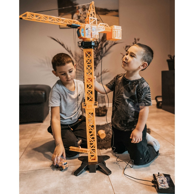 WOOPIE krano nuotoliniu būdu valdomas kranas 103 cm R/C ekskavatorius + 4 Akc.