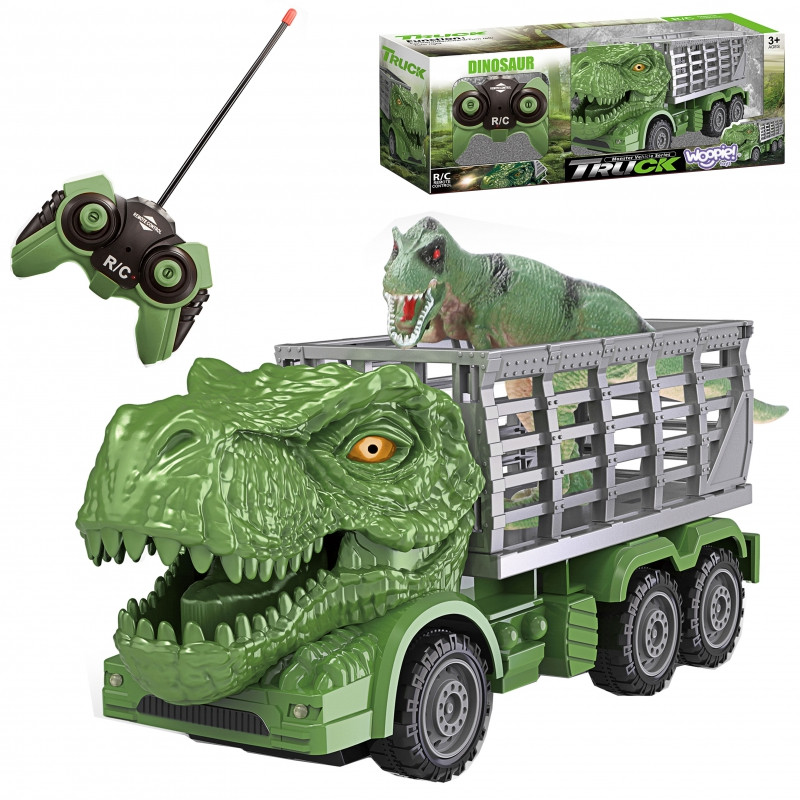 WOOPIE RC automobilių dinozaurų žalia + veiksmo figūrėlė