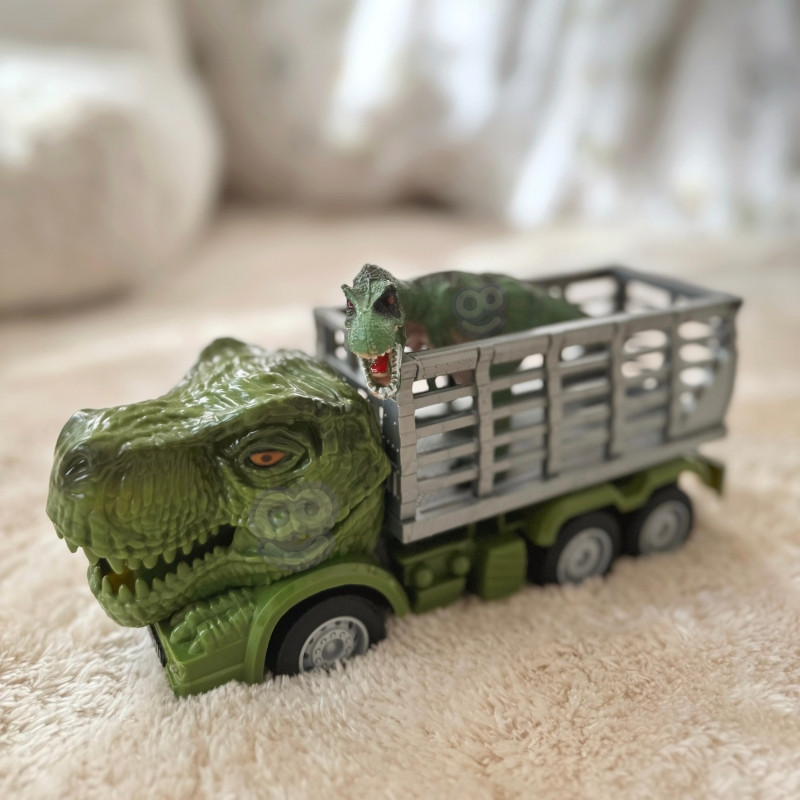 Радиоуправляемая машинка WOOPIE "Динозавр зеленый" + фигурка