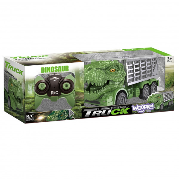 WOOPIE RC automobilių dinozaurų žalia + veiksmo figūrėlė WOOPIE RC automobilių dinozaurų žalia + veiksmo figūrėlė