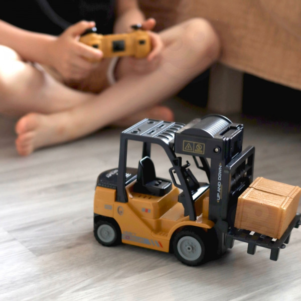 WOOPIE nuotolinio valdymo šakinis krautuvas 2in1 RC kranas - 1:24 mastelis WOOPIE nuotolinio valdymo šakinis krautuvas 2in1 RC kranas - 1:24 mastelis