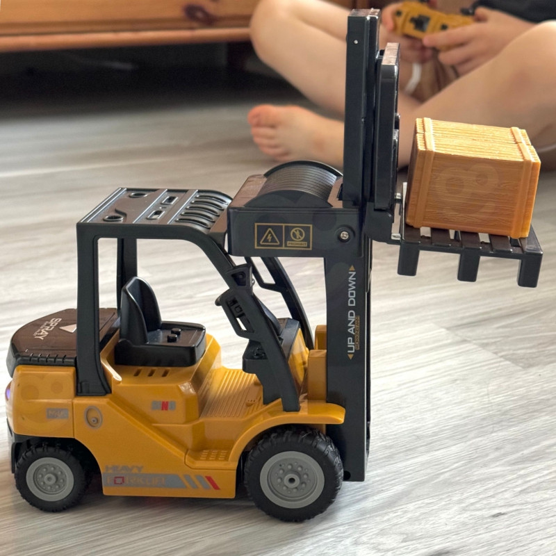 WOOPIE nuotolinio valdymo šakinis krautuvas 2in1 RC kranas - 1:24 mastelis