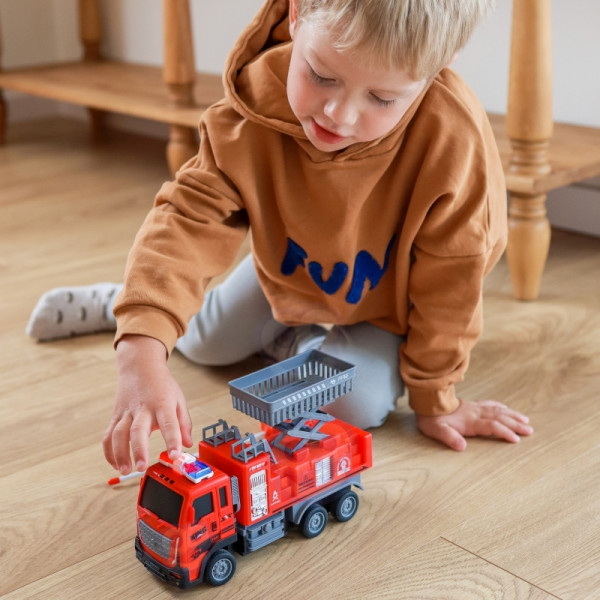 WOOPIE nuotoliniu būdu valdomas gaisrinės automobilio keltuvas WOOPIE nuotoliniu būdu valdomas gaisrinės automobilio keltuvas