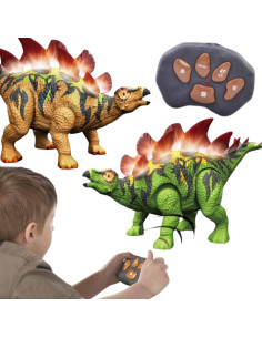 WOOPIE dinozaurų nuotolinio valdymo pultas RC robotas stegozauras 2