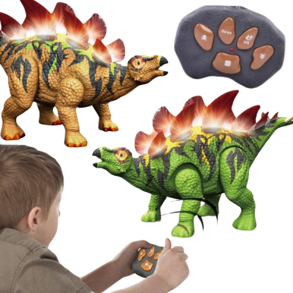 WOOPIE dinozaurų nuotolinio valdymo pultas RC robotas stegozauras WOOPIE dinozaurų nuotolinio valdymo pultas RC robotas stegozauras
