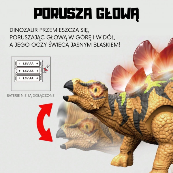 WOOPIE dinozaurų nuotolinio valdymo pultas RC robotas stegozauras WOOPIE dinozaurų nuotolinio valdymo pultas RC robotas stegozauras
