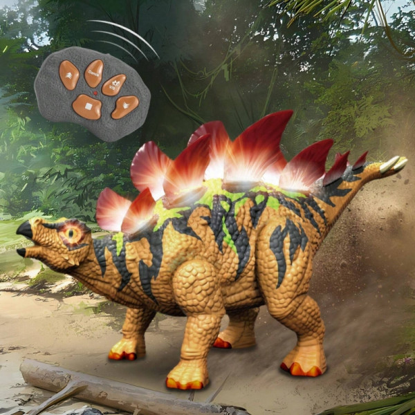 WOOPIE dinozaurų nuotolinio valdymo pultas RC robotas stegozauras WOOPIE dinozaurų nuotolinio valdymo pultas RC robotas stegozauras