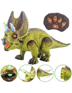 WOOPIE dinozaurų nuotolinio valdymo pultas RC robotas Triceratops