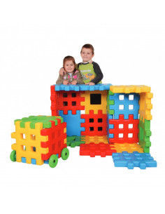WOOPIE Educational Blocks Waffles Fence House