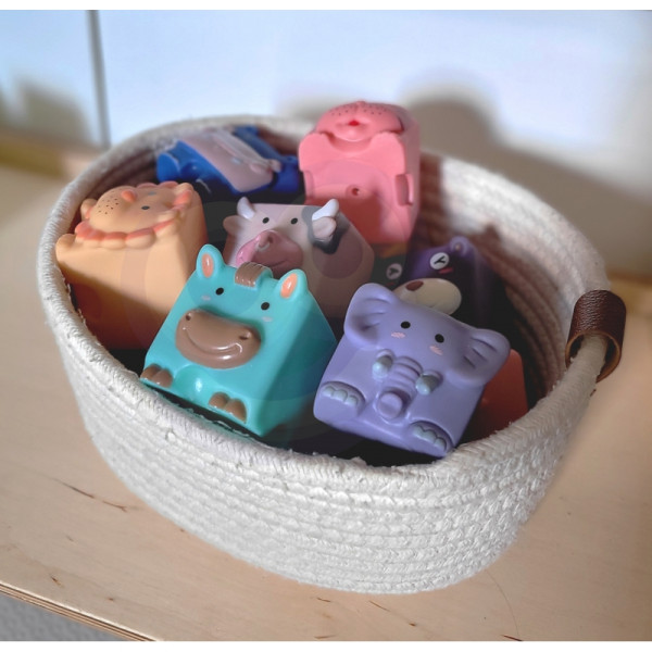 WOOPIE BABY Sensoriniai blokai Spressing Puzzle Animal Sound 12 vnt. WOOPIE BABY Sensoriniai blokai Spressing Puzzle Animal Sound 12 vnt.