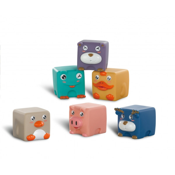 WOOPIE BABY Sensoriniai blokai Spressing Puzzle Animal Sound 12 vnt. WOOPIE BABY Sensoriniai blokai Spressing Puzzle Animal Sound 12 vnt.