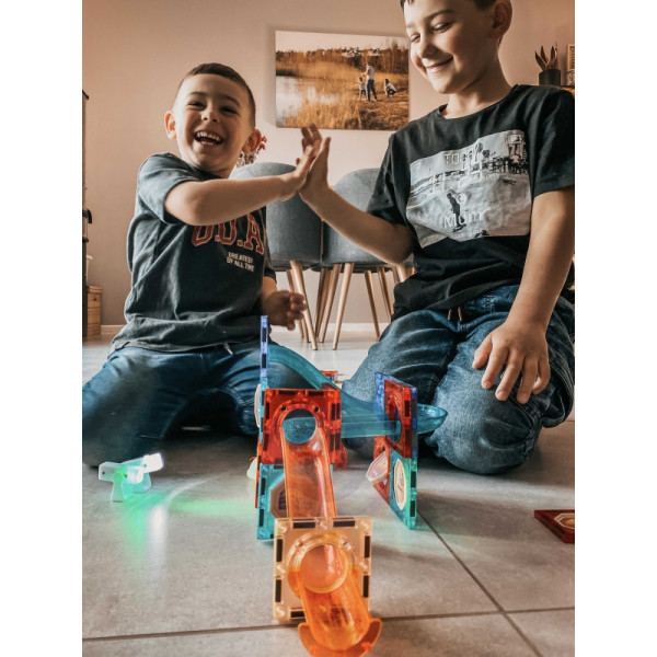 WOOPIE Магнитные блоки, шаровой трековый светильник, 49 шт.