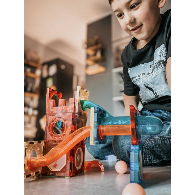 WOOPIE magnetiniai blokai Šviesos rutulinis takelis 49 vnt.