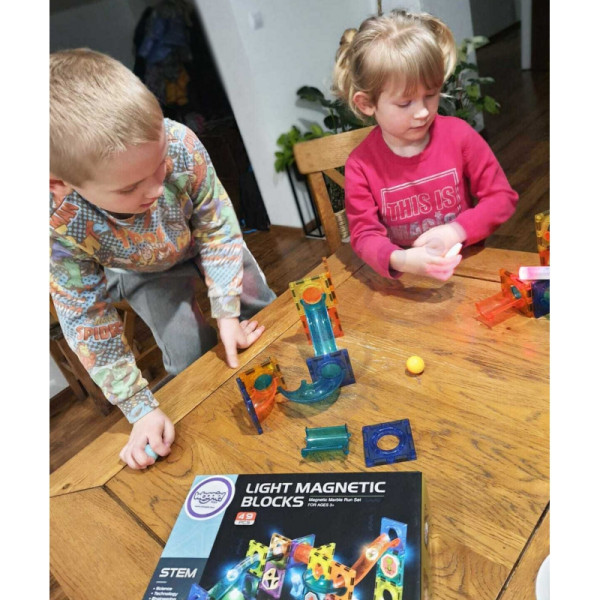 WOOPIE Магнитные блоки, шаровой трековый светильник, 49 шт.