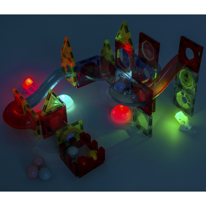 WOOPIE magnetiniai blokai Light Ball Track 75 vnt.