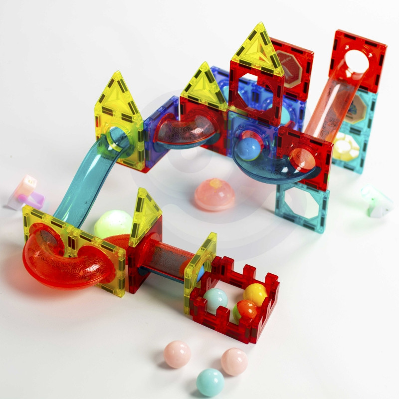 WOOPIE magnetiniai blokai Light Ball Track 75 vnt.