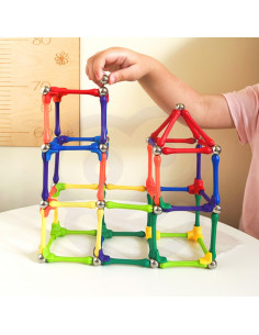 WOOPIE Magnetiniai statybiniai blokai Kūrybinė dėlionė 110 vnt. 2