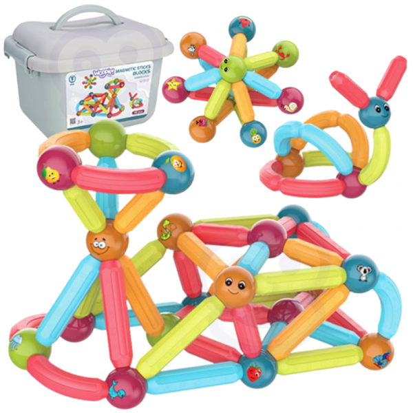 WOOPIE magnetiniai mokomieji blokai 76 vnt. WOOPIE magnetiniai mokomieji blokai 76 vnt.