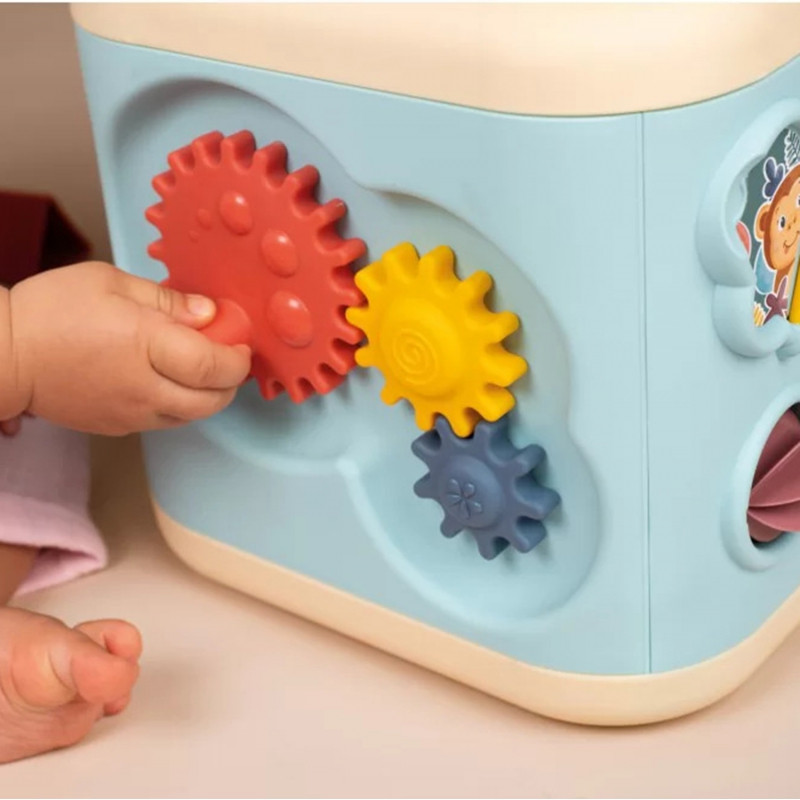 SMOBY mažas sensorinės veiklos kubas vaikams rūšiuotojas labirintas 13in1