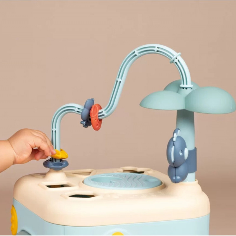 SMOBY mažas sensorinės veiklos kubas vaikams rūšiuotojas labirintas 13in1