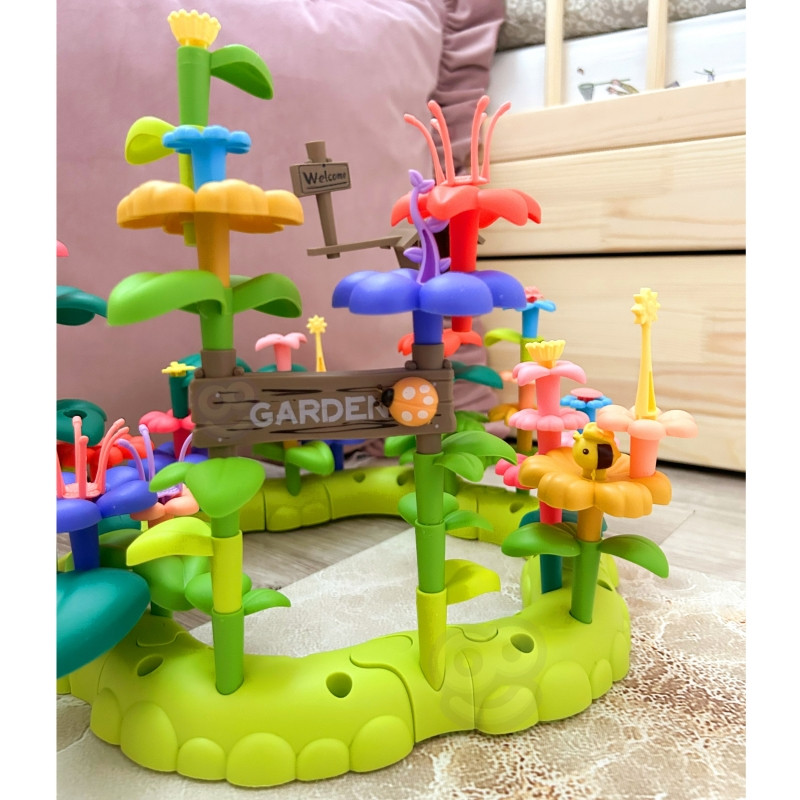 WOOPIE Montessori stebuklingi sodo statybiniai blokai XXL 93 vnt.