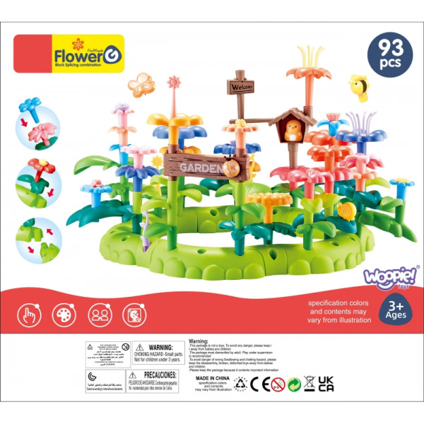 WOOPIE Montessori stebuklingi sodo statybiniai blokai XXL 93 vnt. WOOPIE Montessori stebuklingi sodo statybiniai blokai XXL 93 vnt.