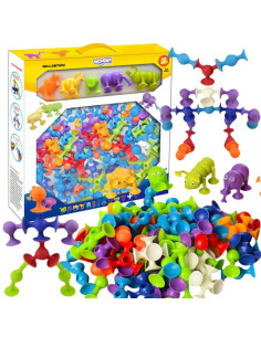 WOOPIE statybiniai blokai su siurbtukais - Wacky Pets