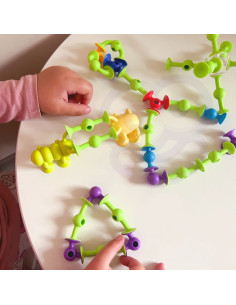 WOOPIE statybiniai blokai su siurbtukais - Wacky Pets 2