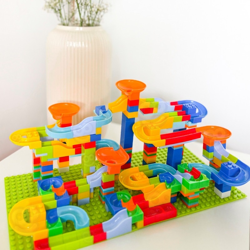 WOOPIE Ball Track Ball Track Ball Track Ball Track Ball Slide for Balls Construction 340 vnt.