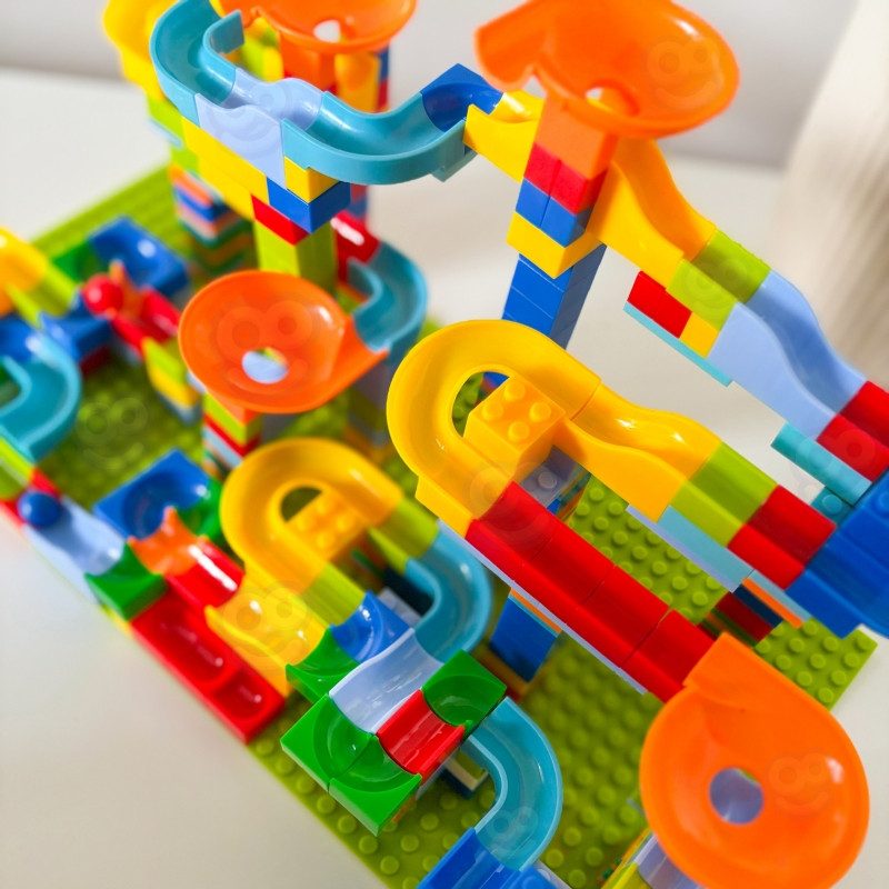 WOOPIE Ball Track Ball Track Ball Track Ball Track Ball Slide for Balls Construction 340 vnt.
