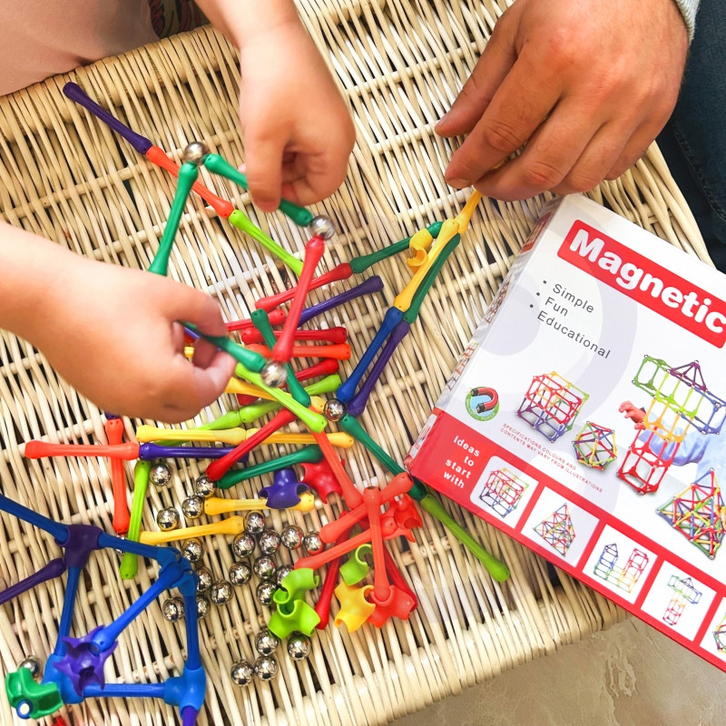 WOOPIE magnetiniai statybiniai blokai dėlionės 110 el._4SZT