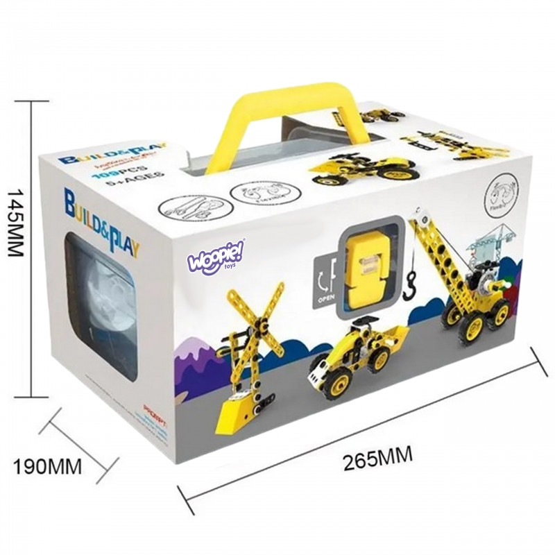 Набор для строительства "WOOPIE Vehicles 8-в-1" STEAM