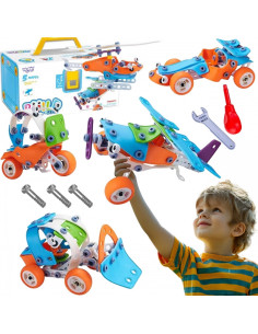 WOOPIE transporto priemonių rinkinys 5in1 STEM