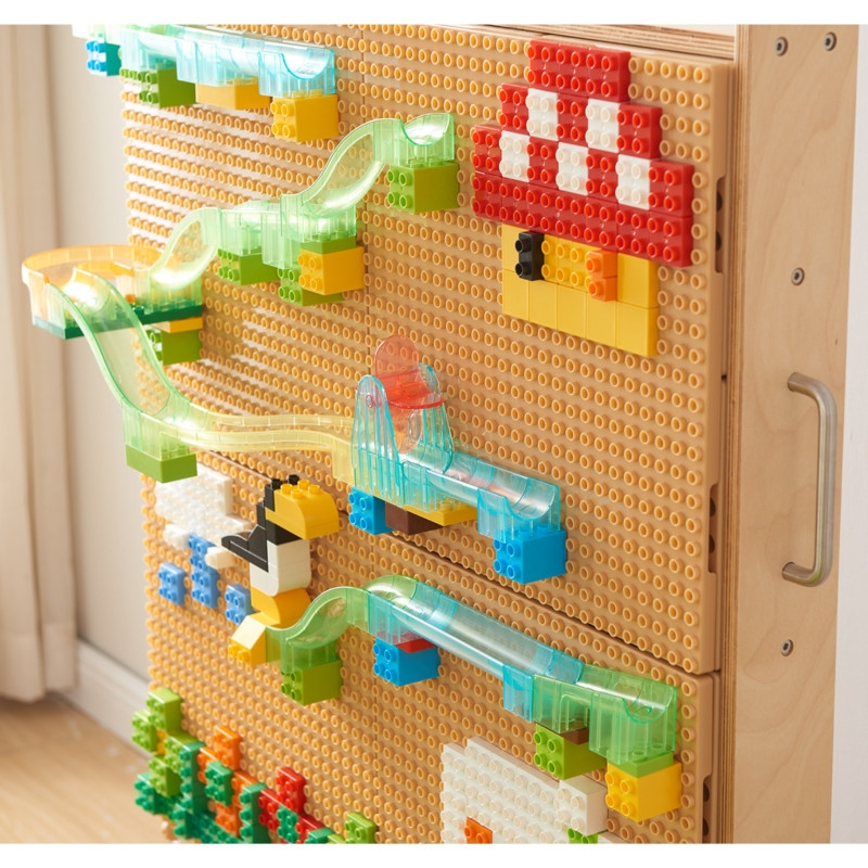 MASTERKIDZ STEM kamuoliukų takelio statybinių kaladėlių rinkinys 359 vnt.