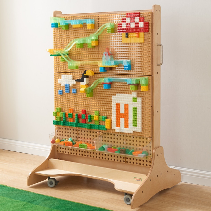 MASTERKIDZ STEM kamuoliukų takelio statybinių kaladėlių rinkinys 359 vnt.