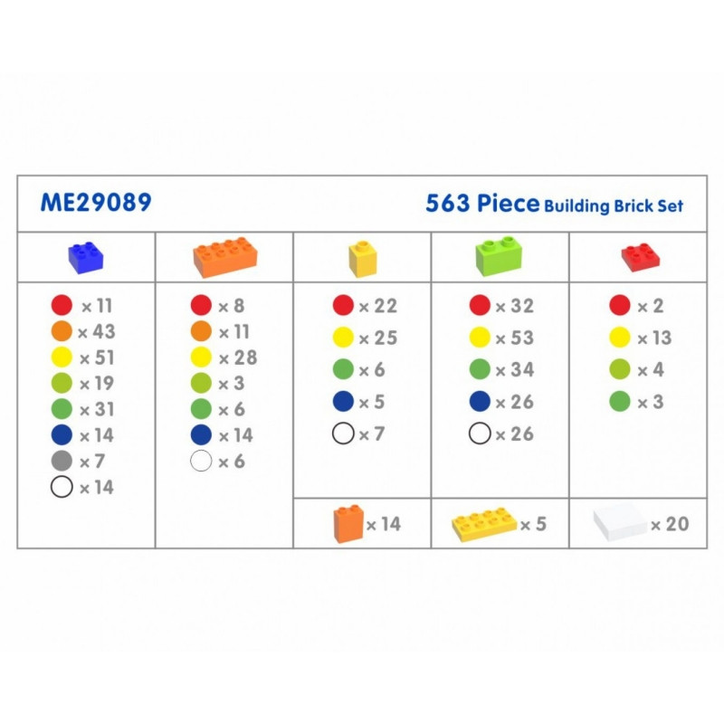 MASTERKIDZ STEM statybinių kaladėlių rinkinys 563 vnt.