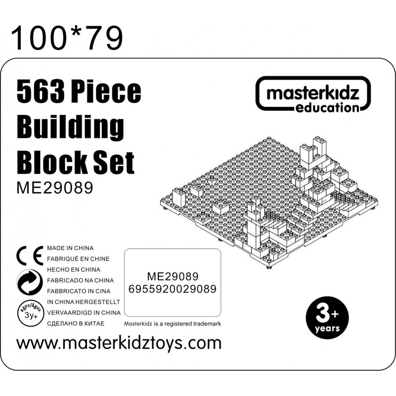 MASTERKIDZ STEM statybinių kaladėlių rinkinys 563 vnt.