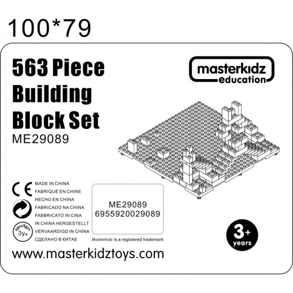 MASTERKIDZ STEM statybinių kaladėlių rinkinys 563 vnt. MASTERKIDZ STEM statybinių kaladėlių rinkinys 563 vnt.