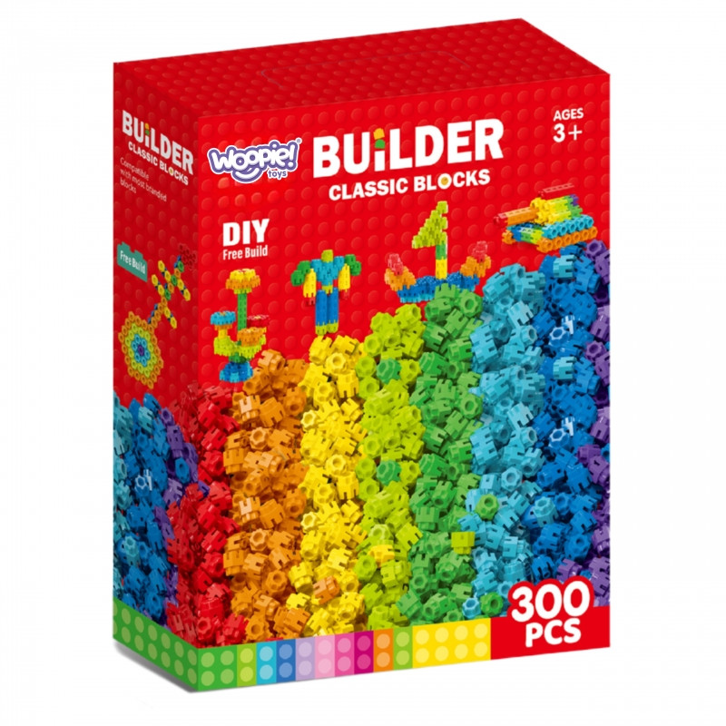 WOOPIE kūrybiniai blokai 300 vnt.