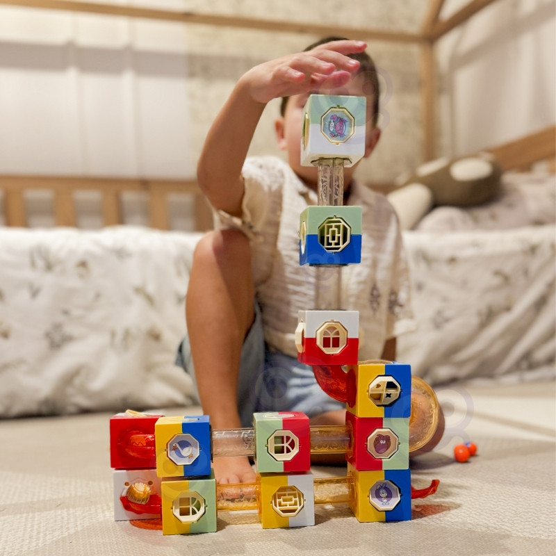 WOOPIE Ball Track Kulodrome Construction Kit Building Blocks 3D
