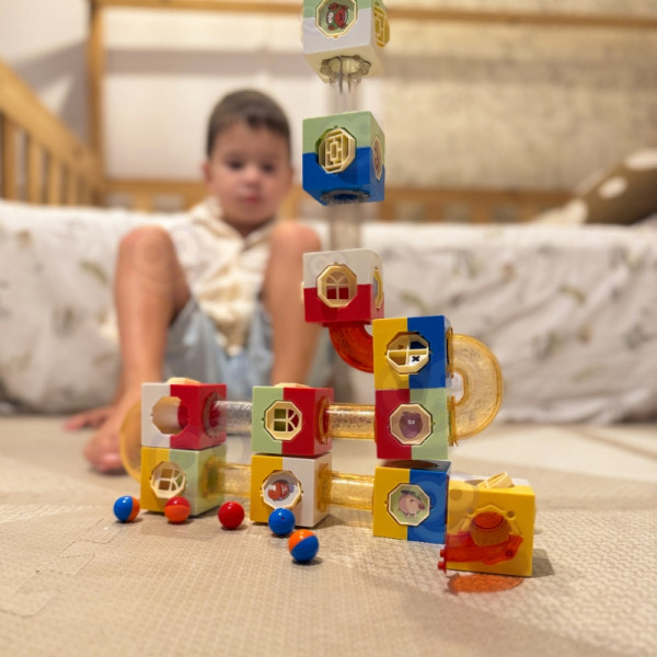 WOOPIE Ball Track Kulodrome Construction Kit Building Blocks 3D WOOPIE Ball Track Kulodrome Construction Kit Building Blocks 3D