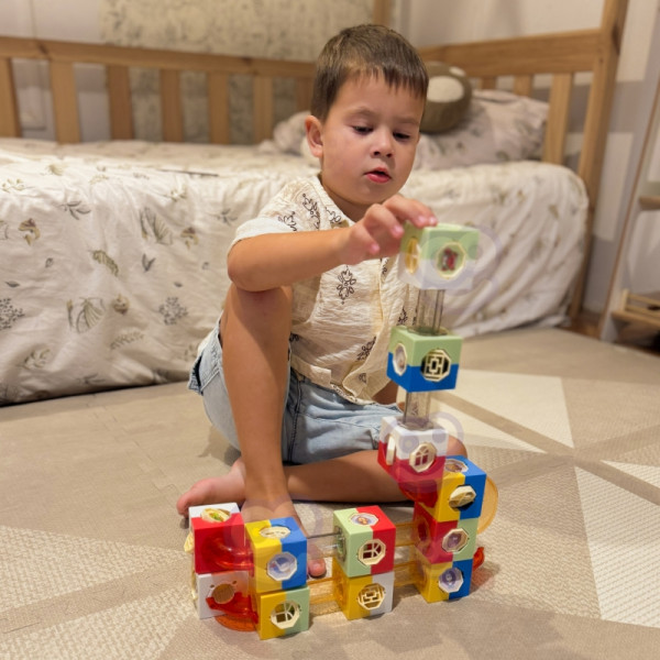 WOOPIE Ball Track Kulodrome Construction Kit Building Blocks 3D WOOPIE Ball Track Kulodrome Construction Kit Building Blocks 3D