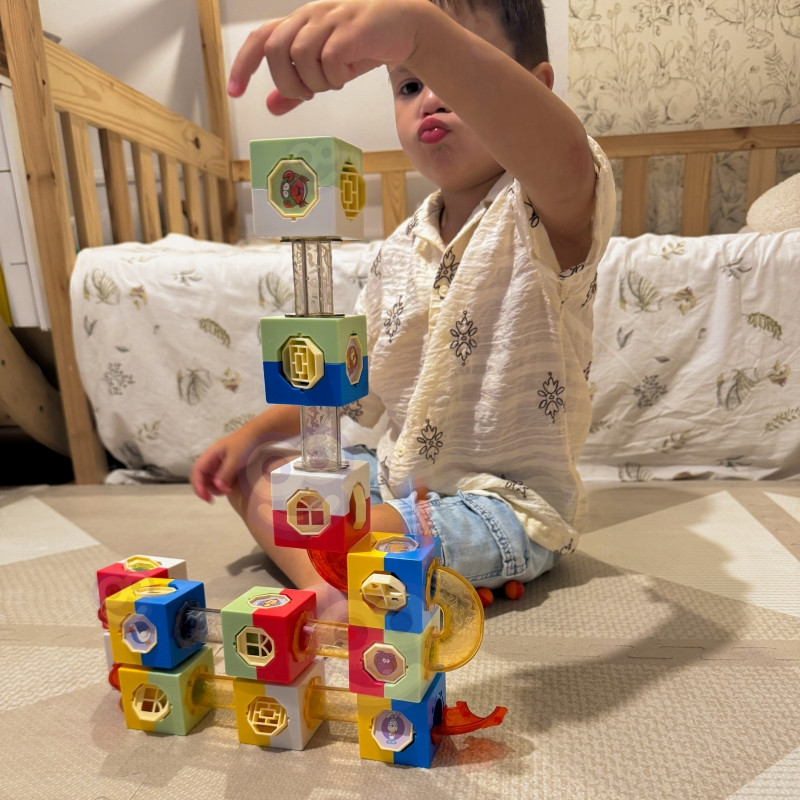 WOOPIE Ball Track Kulodrome Construction Kit Building Blocks 3D
