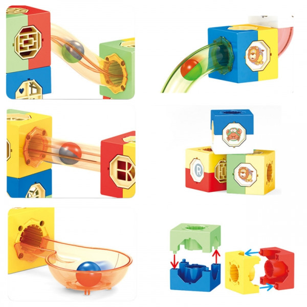 WOOPIE Ball Track Kulodrome Construction Kit Building Blocks 3D WOOPIE Ball Track Kulodrome Construction Kit Building Blocks 3D